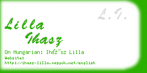 lilla ihasz business card